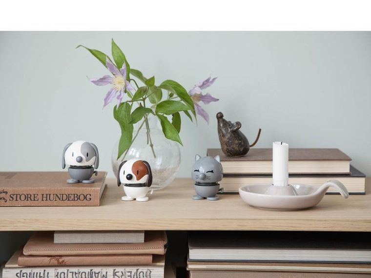 Hoptimist, Dog, figurka, white, rozmiar S