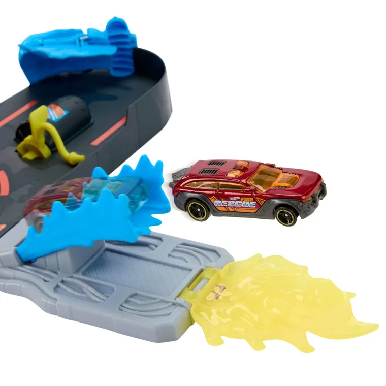 Hot Wheels City, Super Remiza strażacka, zestaw z autem