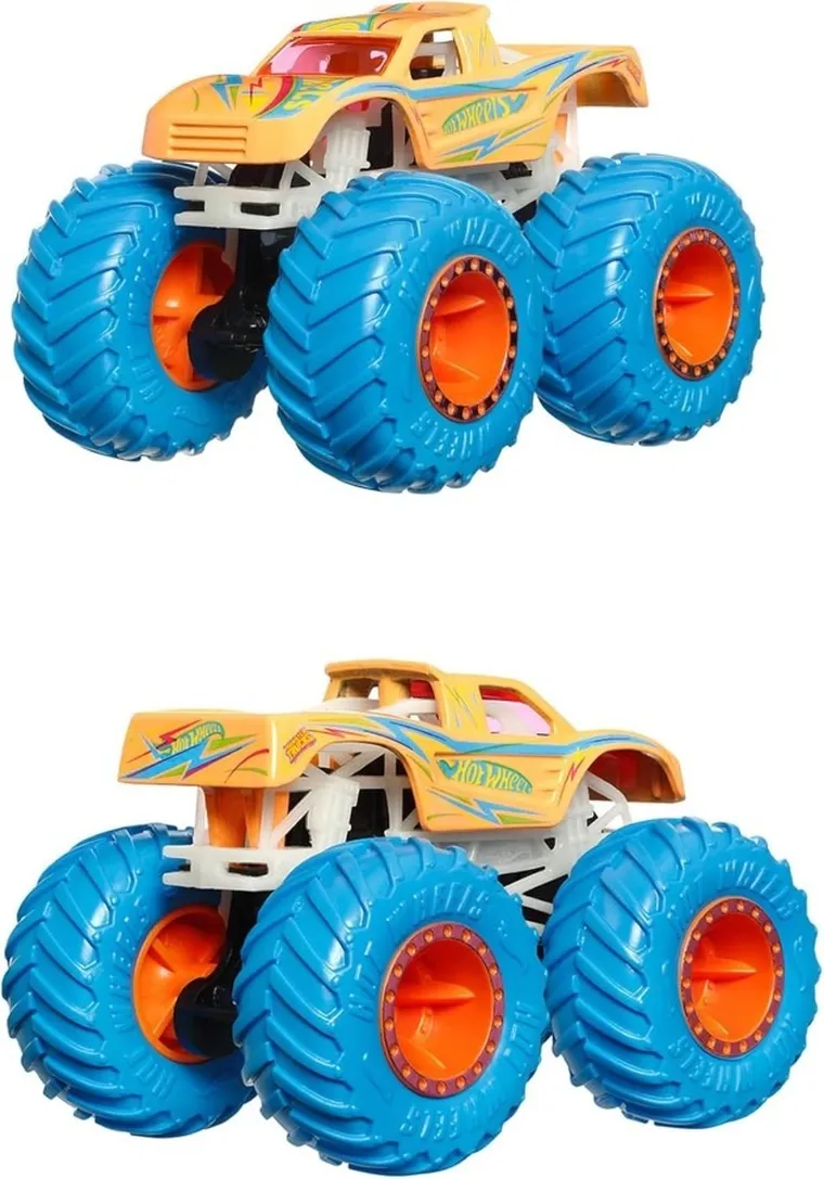 Hot Wheels, Monster Trucks, pojazd świecący, 1 szt.