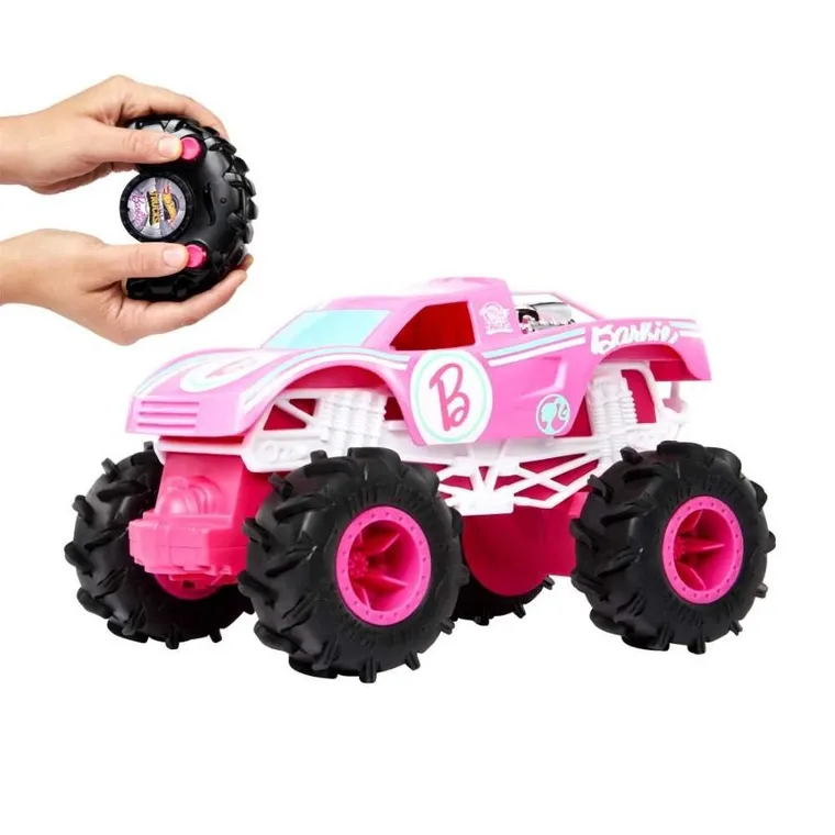 Hot Wheels, Monster Trucks R/C, Barbie, pojazd zdalnie sterowany, skala 1:24
