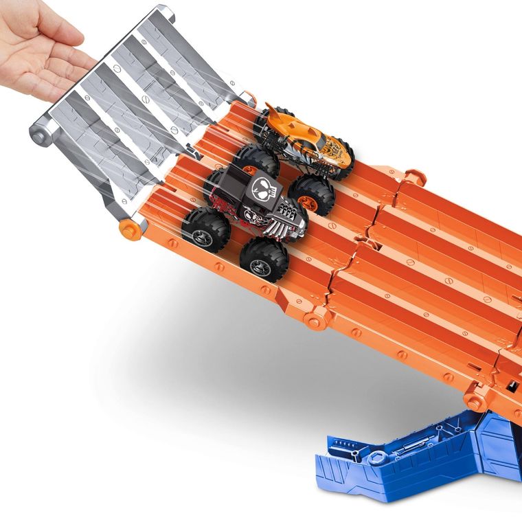 Hot Wheels, Monster Trucks, Wyścig z demolką, zestaw z autem