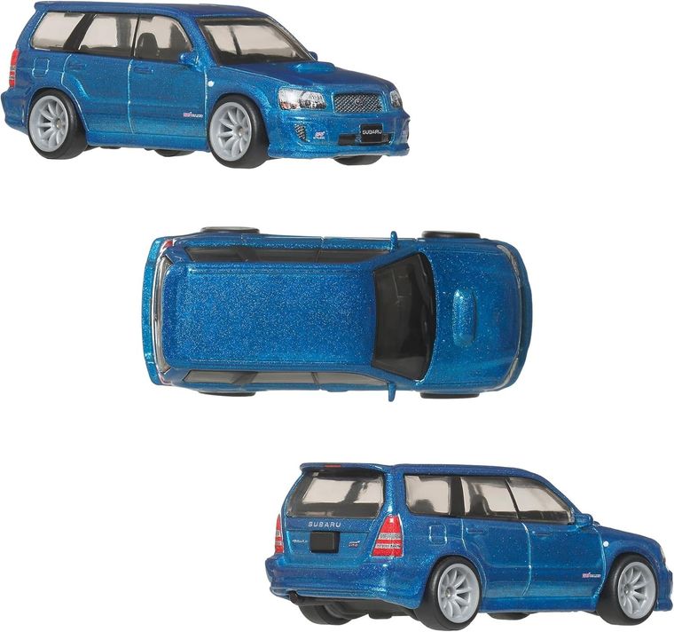 Hot Wheels, Premium, Kultowe auta, Mitsubishi Lancer Evolution IX Wagon & Subaru Forester, zestaw 2 pojazdów, 1:64, JHW46