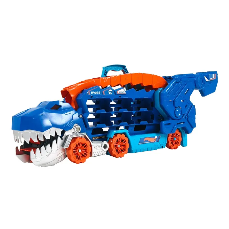 Hot Wheels, T-Rex Mega Transporter, zestaw do zabawy z dużym samochodem