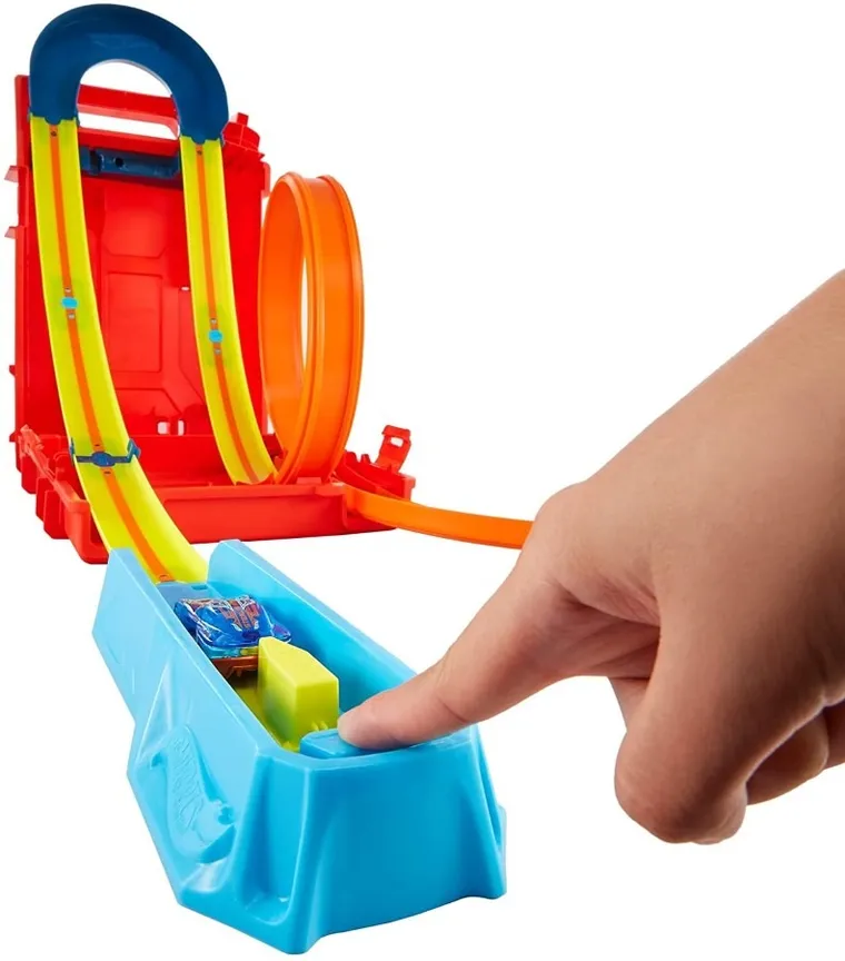 Hot Wheels, Track Builder, Kanister, zestaw kaskaderski w pudełku