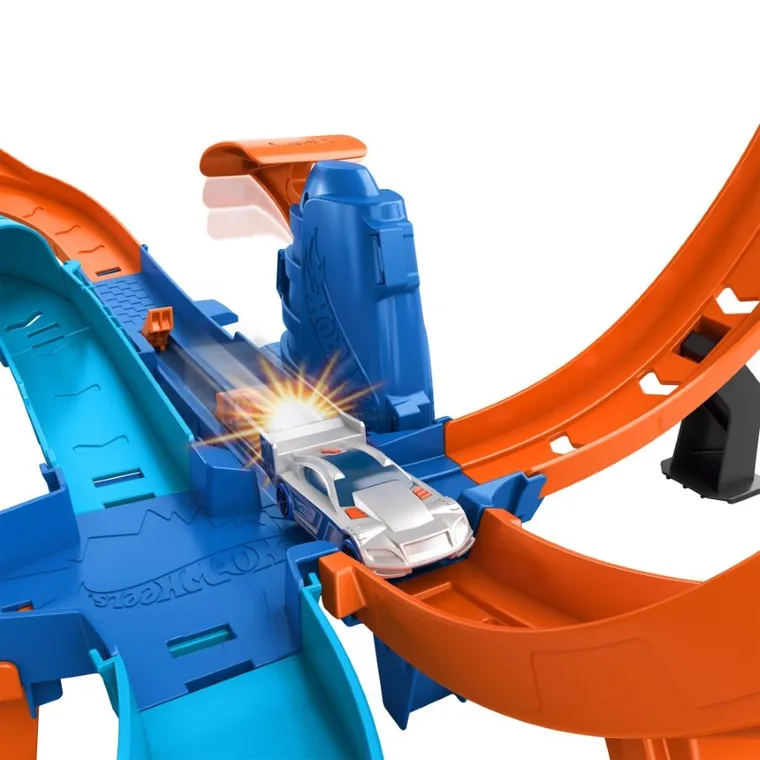 Hot Wheels, Ultra Hots, Pojedynek z turboprzyspieszeniem, tor wyścigowy + 2 auta