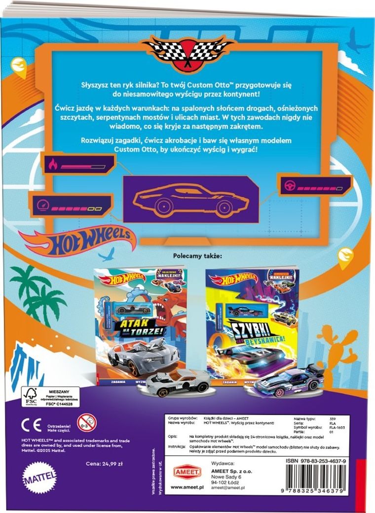 Hot Wheels. Wyścig przez kontynent + auto