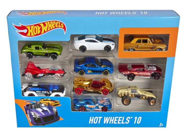 Hot Wheels, zestaw 10 autek