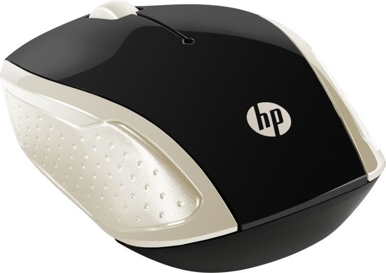 HP, Wireless Mouse 200, mysz bezprzewodowa, czarno-złota, 2HU83AA