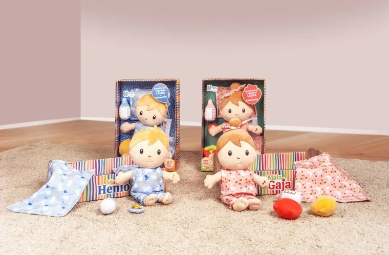 Huggy Luv, Gaja, lalka z 8 akcesoriami, interaktywna, miękka