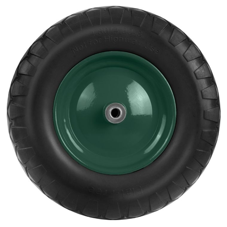 Humberg, koło do taczki bezdętkowe, czarno-zielone, 4.00-8