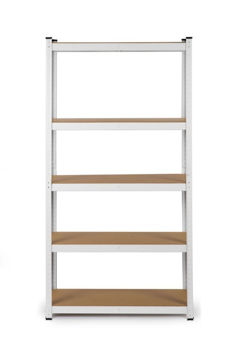 Humberg, regał metalowy, magazynowy, 180-90-30 cm, 875 kg, biały