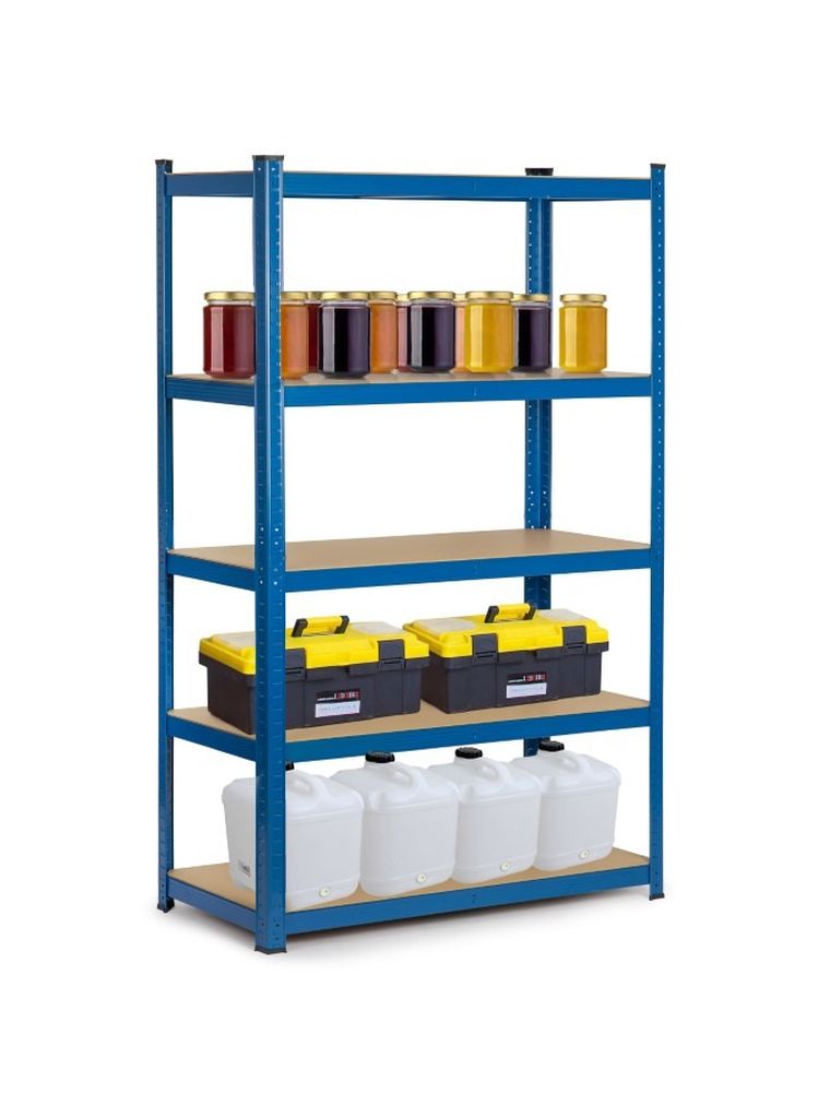 Humberg, regał metalowy, magazynowy, 2w1, 150-75-30 cm, 625 kg