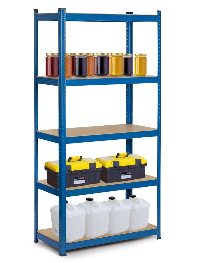 Humberg, regał metalowy, magazynowy, 2w1, 180-90-30 cm, 875 kg