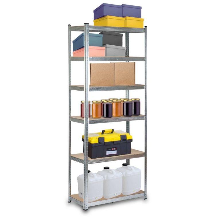Humberg, regał metalowy, magazynowy, 6 półek, 222-90-40 cm, 900 kg
