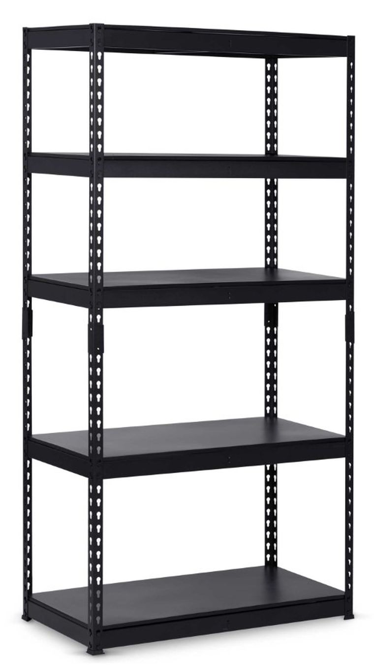 Humberg, regał metalowy magazynowy, czarny, 183-90-45 cm