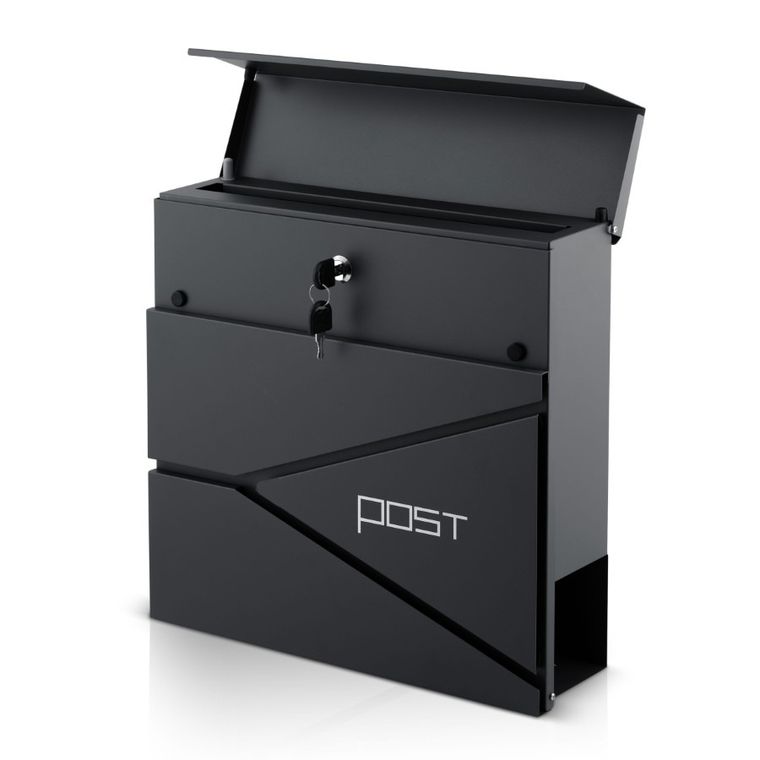 Humberg, skrzynka na listy, antracyt, 37-37-10,5 cm, HM-862