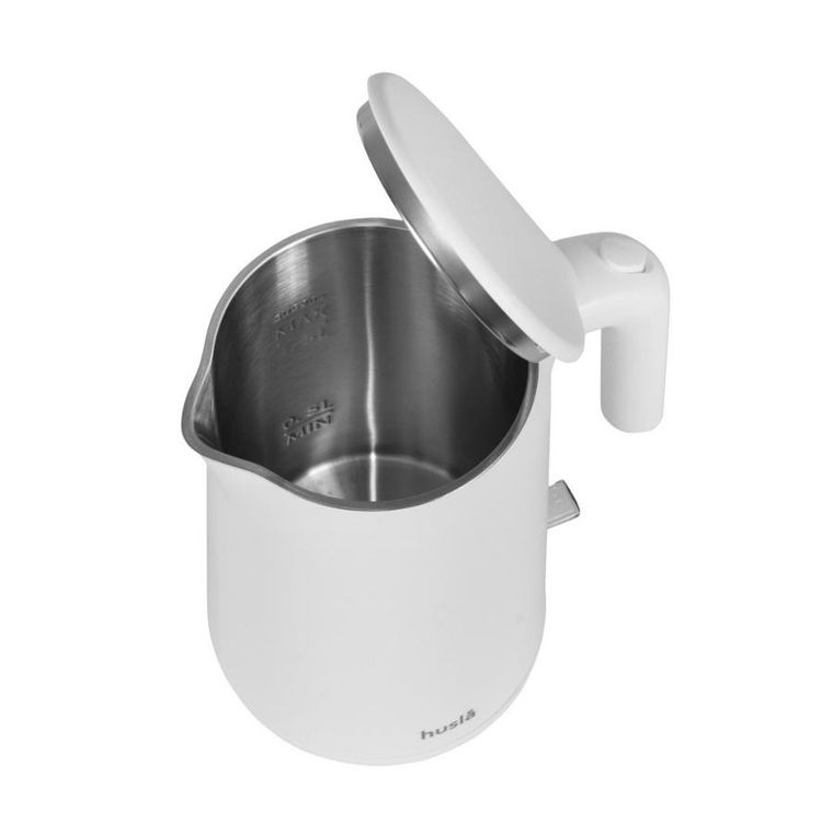 Husla, czajnik elektryczny, biały, 1,5l
