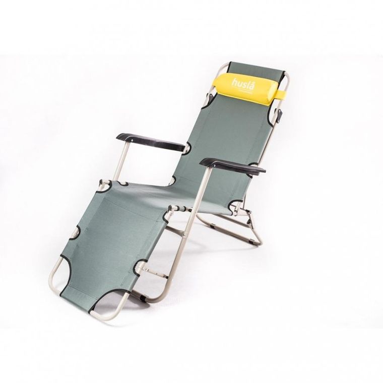 Husla, leżak składany, plażowy, ogrodowy, huse, 73920