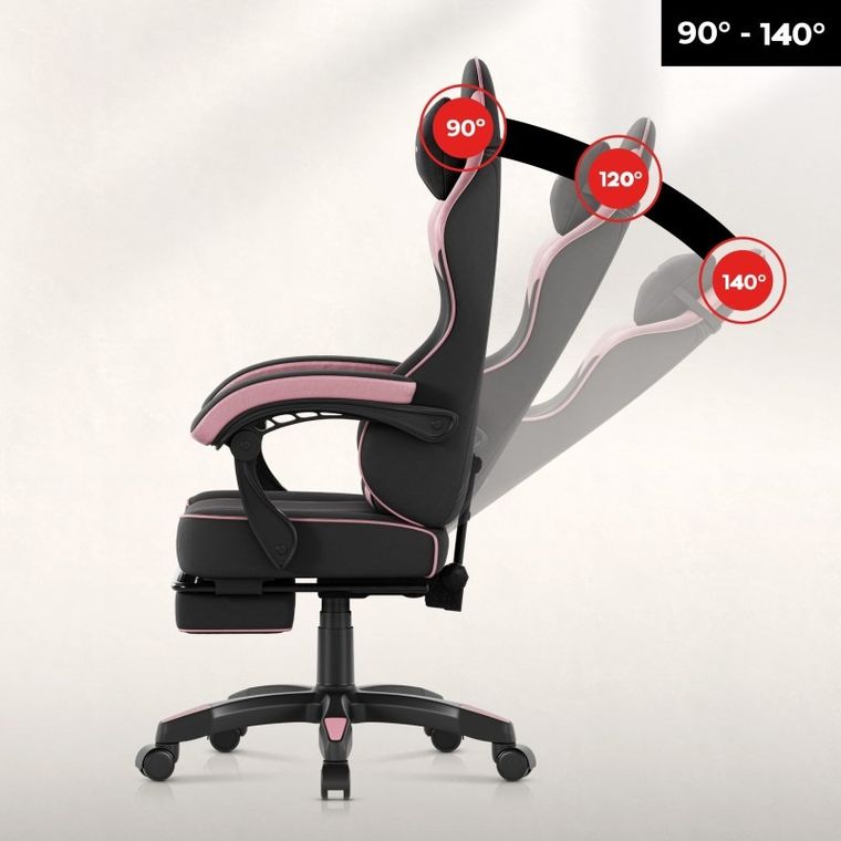 Huzaro, Force 3.7 Pink, fotel gamingowy