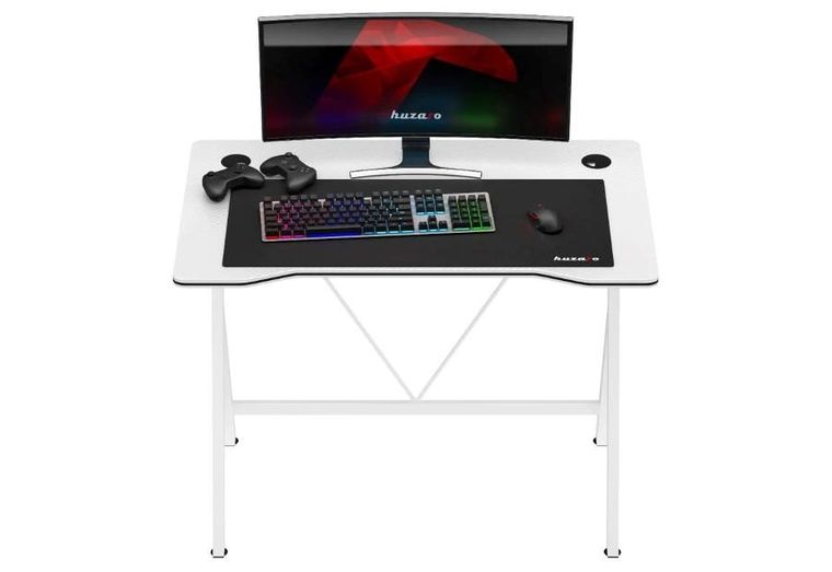 Huzaro, Hero 1.4, biurko gamingowe, White, 100 cm
