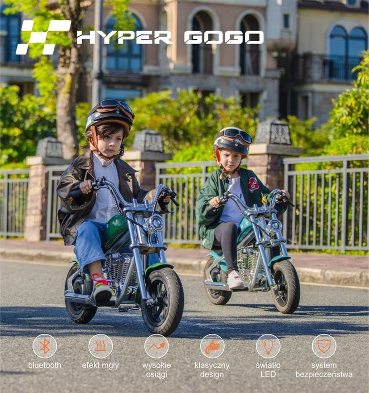 Hyper Gogo, Cruiser 12 Plus, Motocykl, pojazd na akumulator, pomarańczowy