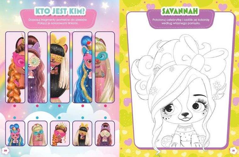 I love VIP Pets. Koloruj! Rozwiązuj! 50 naklejek świecących w ciemności. Celebripets