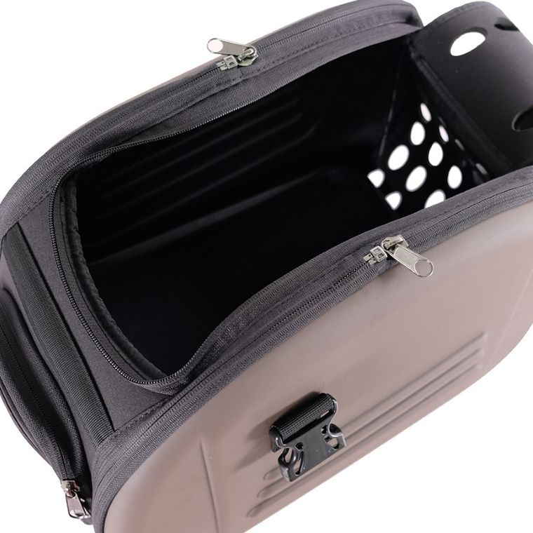 Ibiyaya, Classic, transporter na ramię z ekoskóry dla psa lub kota, FC47656, brązowy