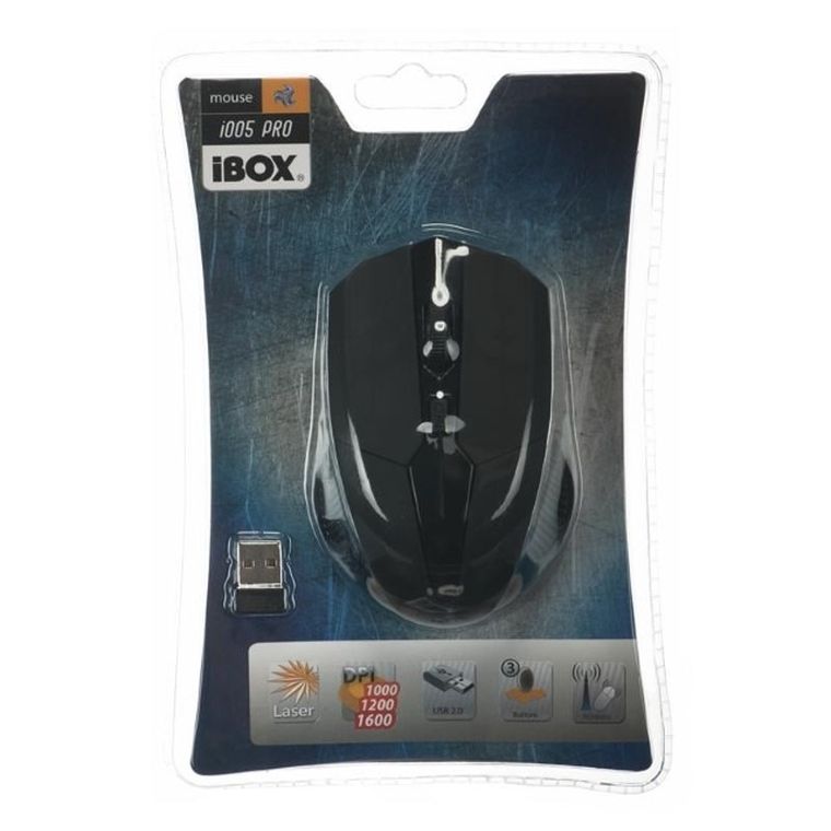 Ibox, i005 Pro, mysz laserowa, IMLAF005W