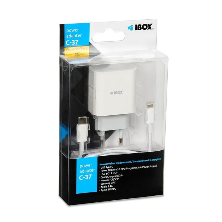 iBox, ładowarka sieciowa C-37, USB-C