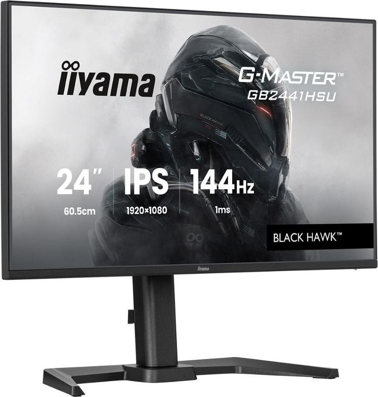 Iiyama, monitor, LED, IPS, 23,8", GB2441HSU-B1, Black Hawk, 144 Hz