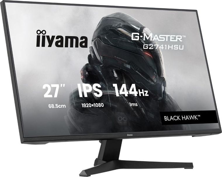 Iiyama, monitor, LED, IPS, 27", G2741HSU-B1, Black Hawk, 144 Hz