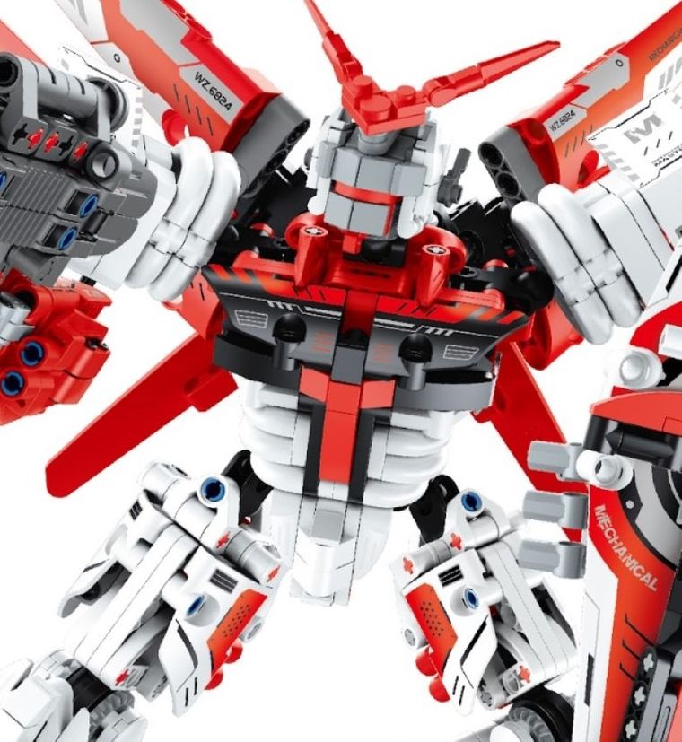iM.Master, Mecha wojownik czerwony, klocki, 1100 elementów