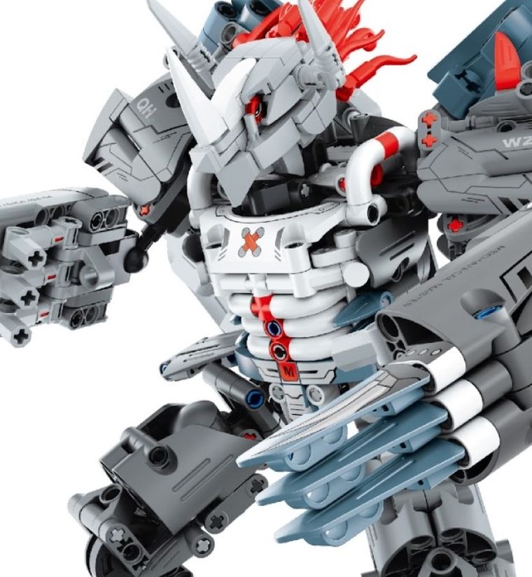 iM.Master, Mecha wojownik, srebrny, klocki, 965 elementów