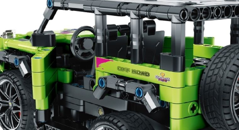 iM.Master, RC auto terenowe lime, klocki, 484 elementów