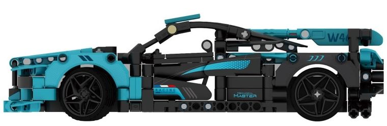 iM.Master, RC wyścigówka niebieska, klocki, 439 elementów