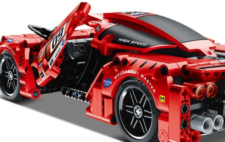 iM.Master, super auto czerwone, klocki, 437 elementów