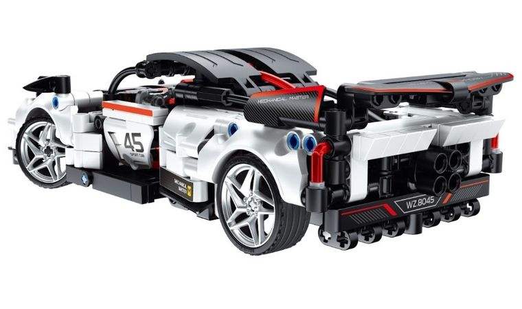 iM.Master, wyścigówka RC biała, klocki, 476 elementów