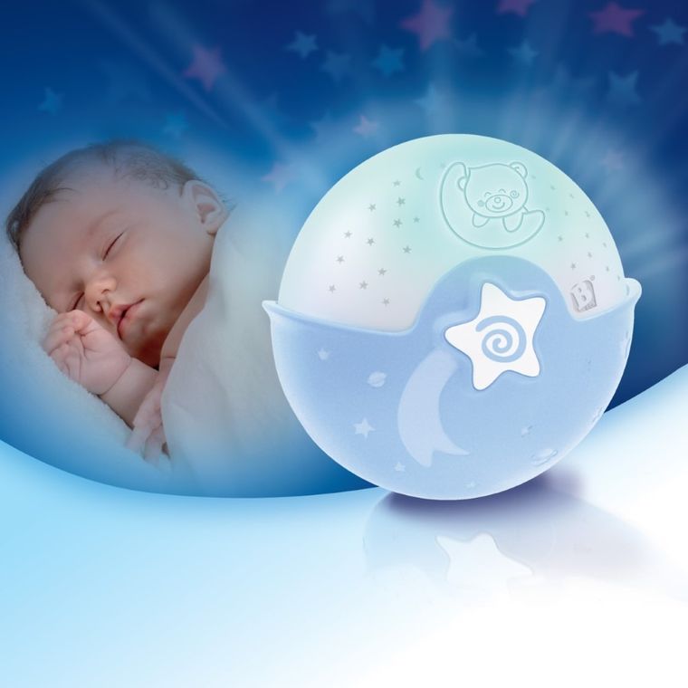 Infantino, projektor 2w1, niebieski