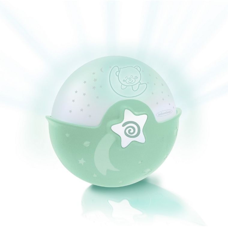 Infantino, projektor 2w1, zielony