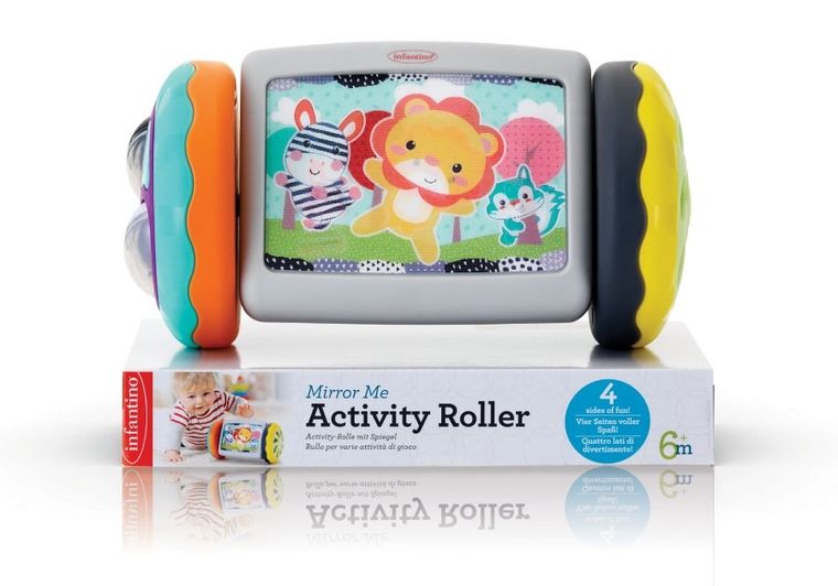 Infantino, Roller 3D z lusterkiem, zabawka niemowlęca