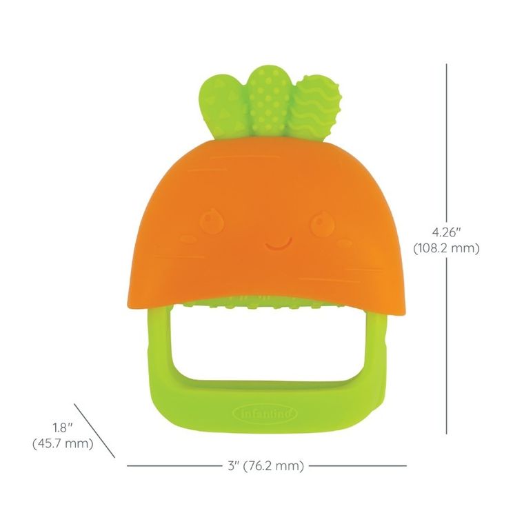 Infantino, silikonowa gryzak, rękawiczka