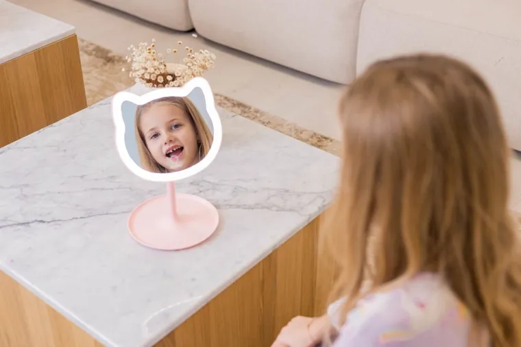 InnoGIO, GIO perfect, Pink Cat, lusterko kosmetyczne z podświetleniem, Kotek