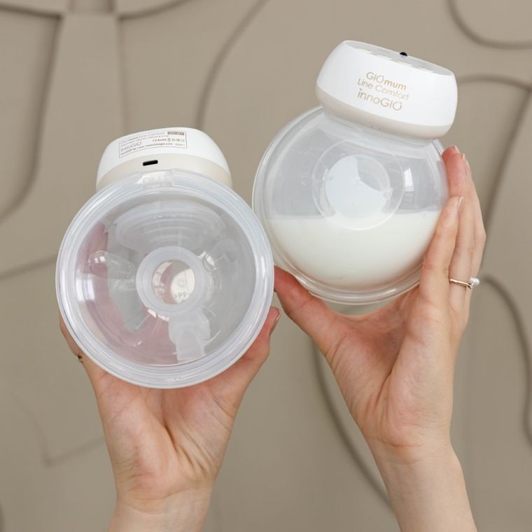 InnoGIO, GIOmumLine Comfort, laktator elektryczny, muszlowy, podwójny