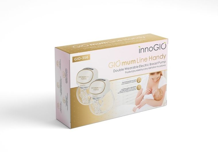 InnoGIO, GIOmumLine, Handy, laktator elektryczny muszlowy, podwójny