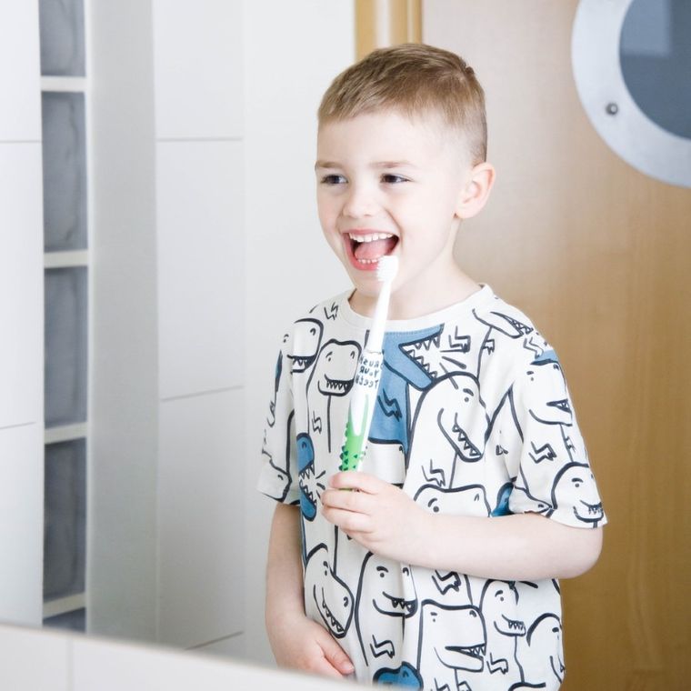 InnoGIO, GIOsonic, Crocodile, soniczna szczoteczka do zębów dla dzieci, zielona