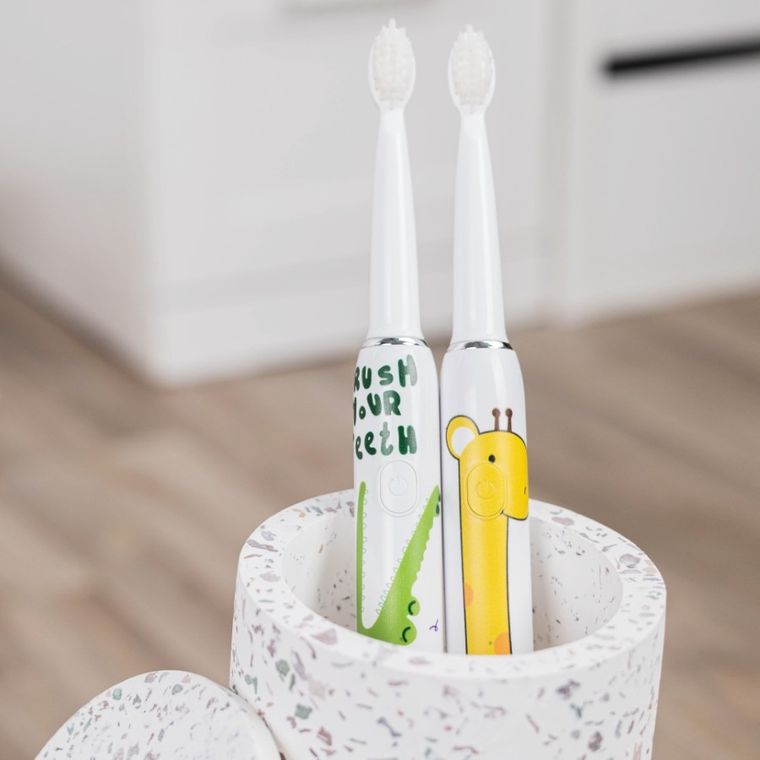 InnoGIO, GIOsonic, Giraffe, soniczna szczoteczka do zębów dla dzieci, żółta