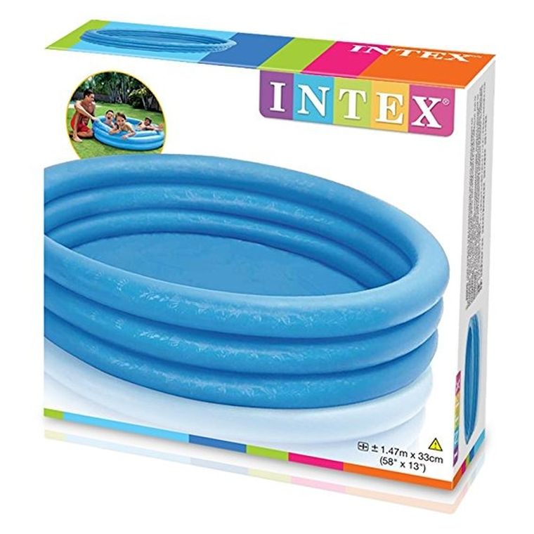 Intex, basen dmuchany, niebieski, 114-25 cm