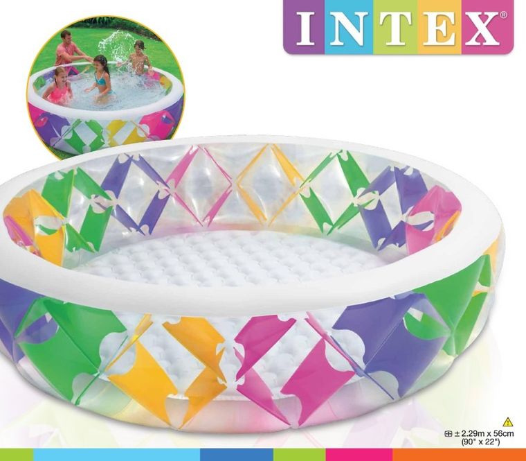 Intex, basen dmuchany, okrągły, wiatraczki, 56-229 cm