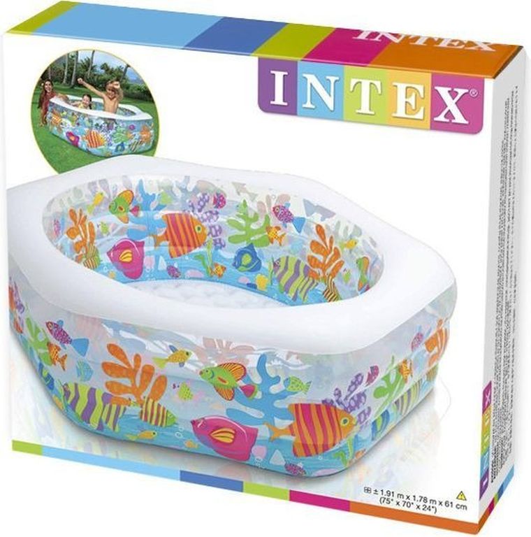 Intex, basen dmuchany, rafa koralowa, 191-178-61 cm