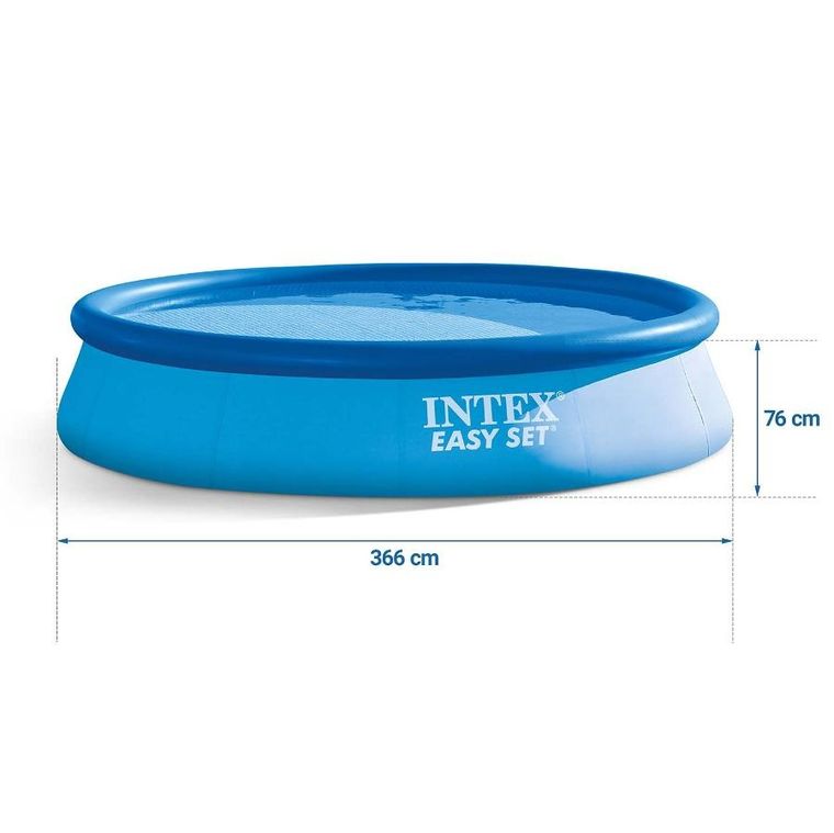 Intex, basen ogrodowy rozporowy, zestaw 3w1, 366-76 cm